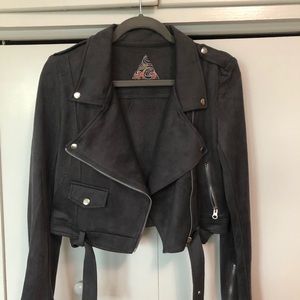 Suede Moto Jacket. NWOT